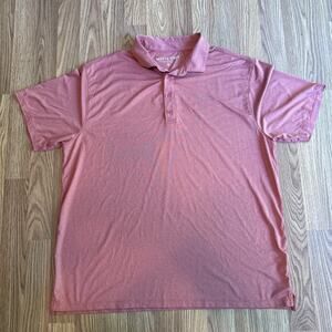 Matte Grey Hous of Grey Polo Shirt Mens XL Red Short Sleeve Active Golf